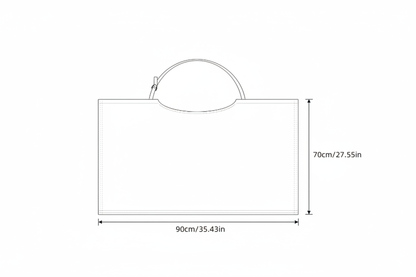 Nursing Pillow Dimension Diagram