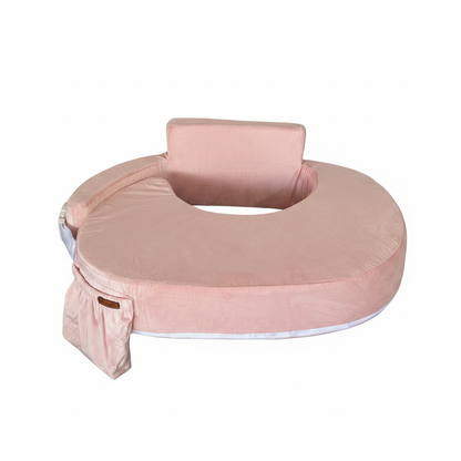 Pink pillow white background